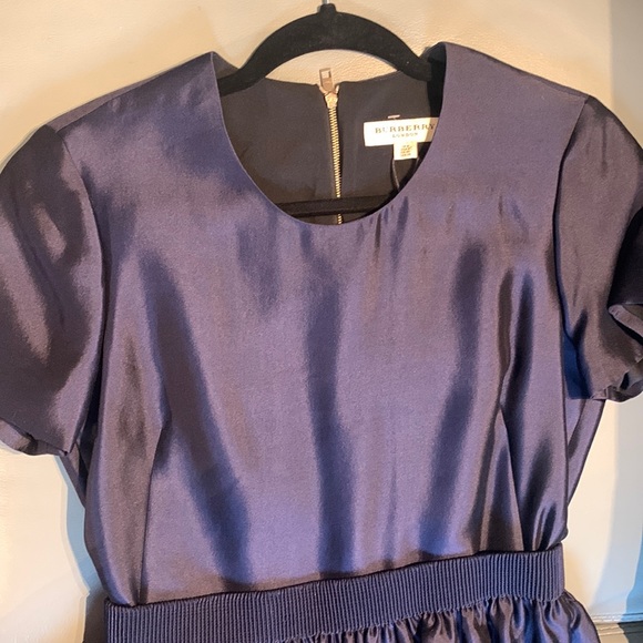 Burberry Silk / Wool Blend  Flared Dress - Picture 3 of 12